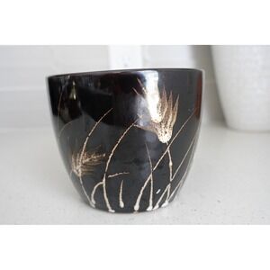 Beautiful‎ High Gloss Black Pottery Flower pot planter